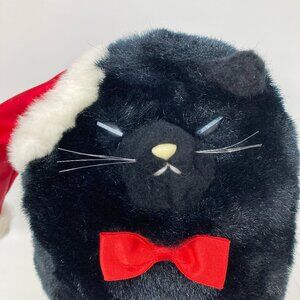 Vintage Dakin Black Cat Plush 1980